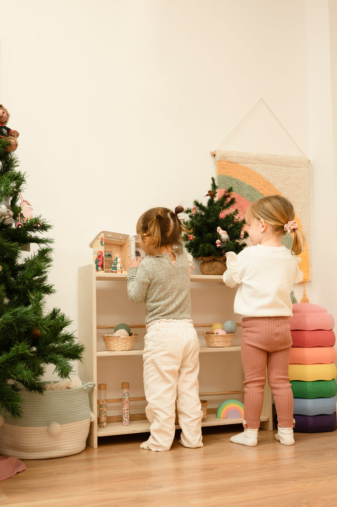Estante de pared Montessori Doble – EvoLand Kids